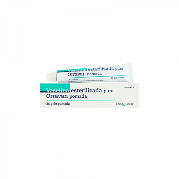 Vaselina Esterilizada Pura Orravan Pomada, 1 Tubo De 25 G