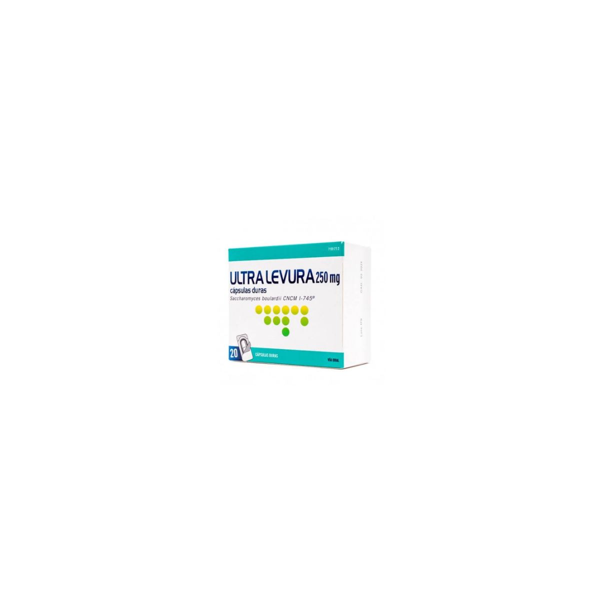 Ultra-Levura 250 Mg Capsulas Duras, 20 Capsulas