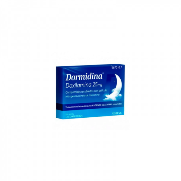 Dormidina Doxilamina 25 Mg Comprimidos Recubiertos Con...