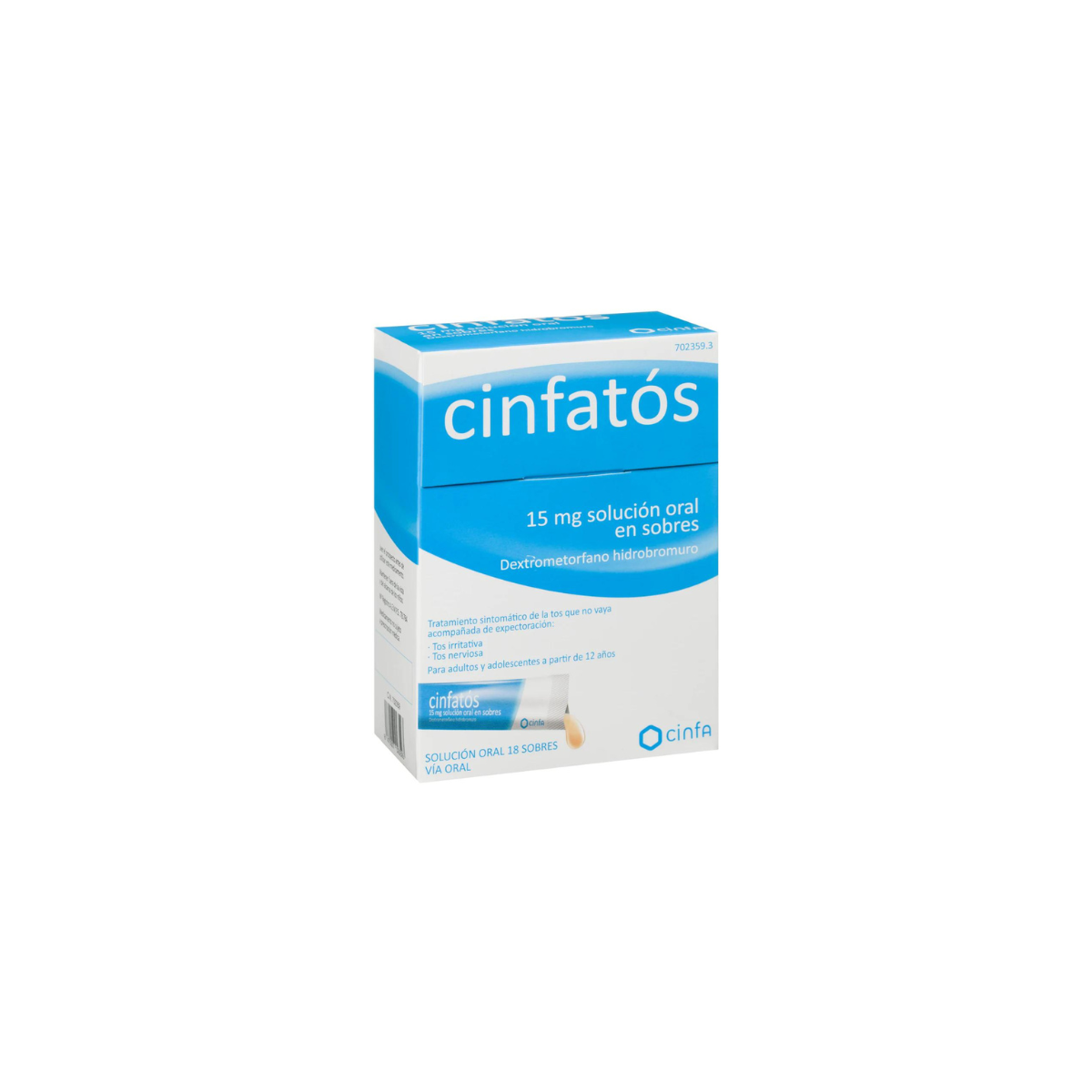 Cinfatos 15 Mg Solucion Oral En Sobres, 18 Sobres