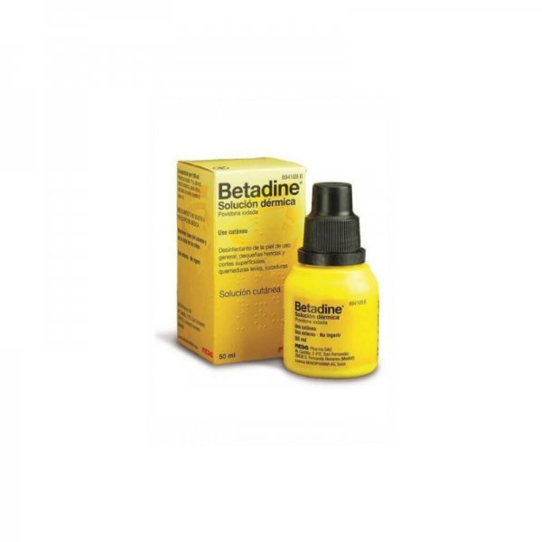 Betadine 100 Mg/Ml Solucion Cutanea, 1 Frasco De 50 Ml