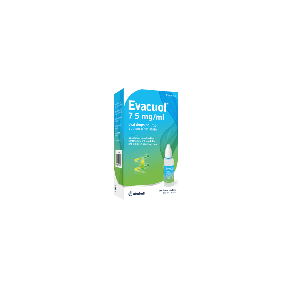 Evacuol 7,5 Mg/Ml Gotas Orales En Solucion, 1...