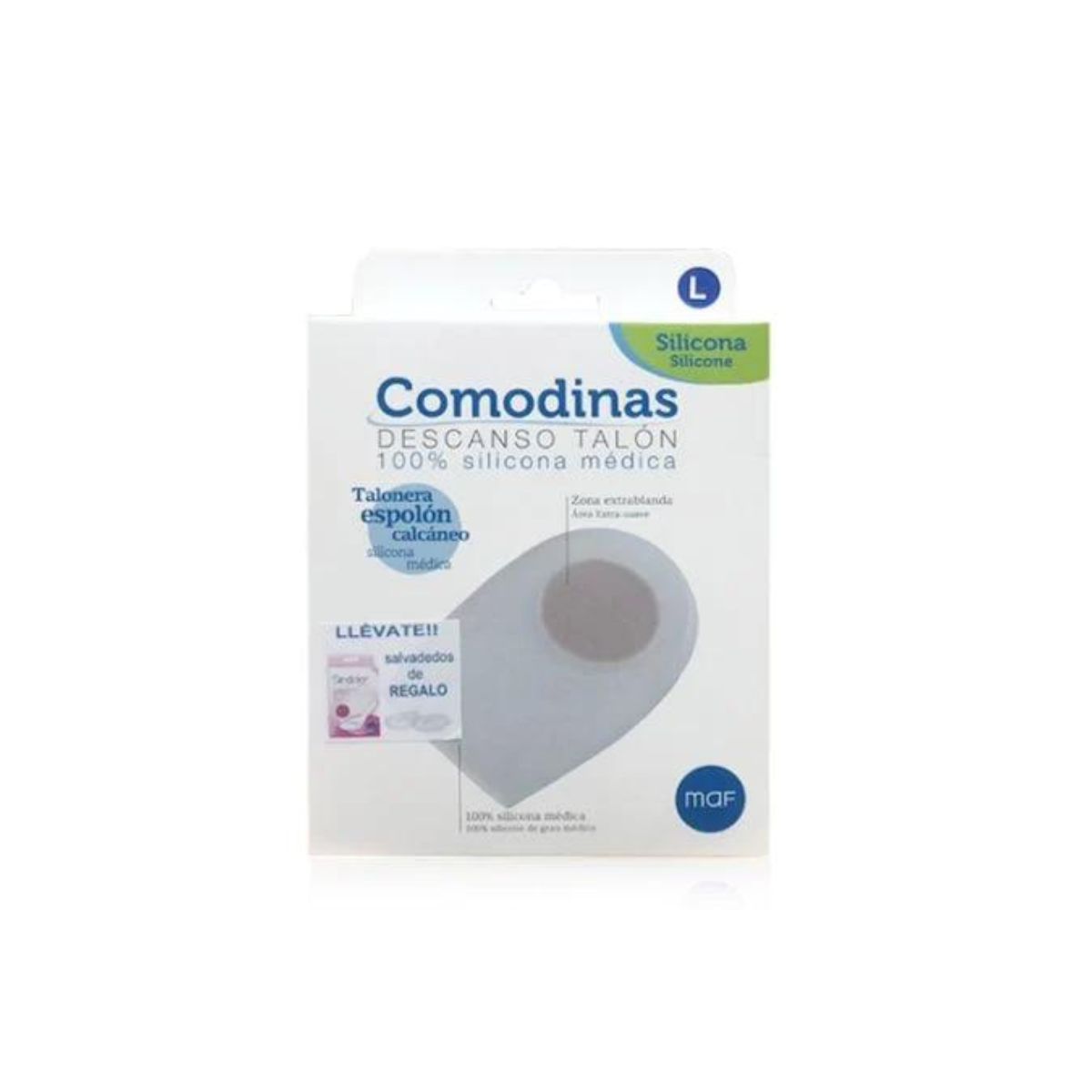 Comodinas talonera espolon cazoleta silicona t. s