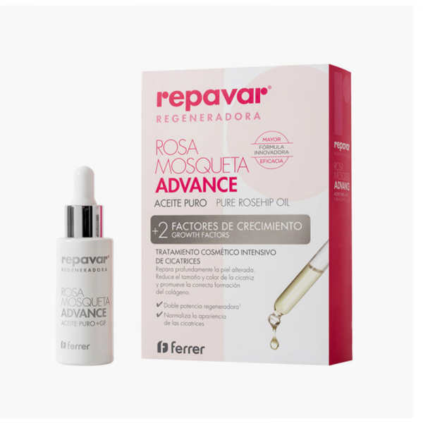 Repavar Regeneradora Aceite Puro De Rosa Mosqueta Advance...