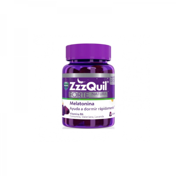 Zzzquil natura forte 30 gummies sabor frutos del bosque