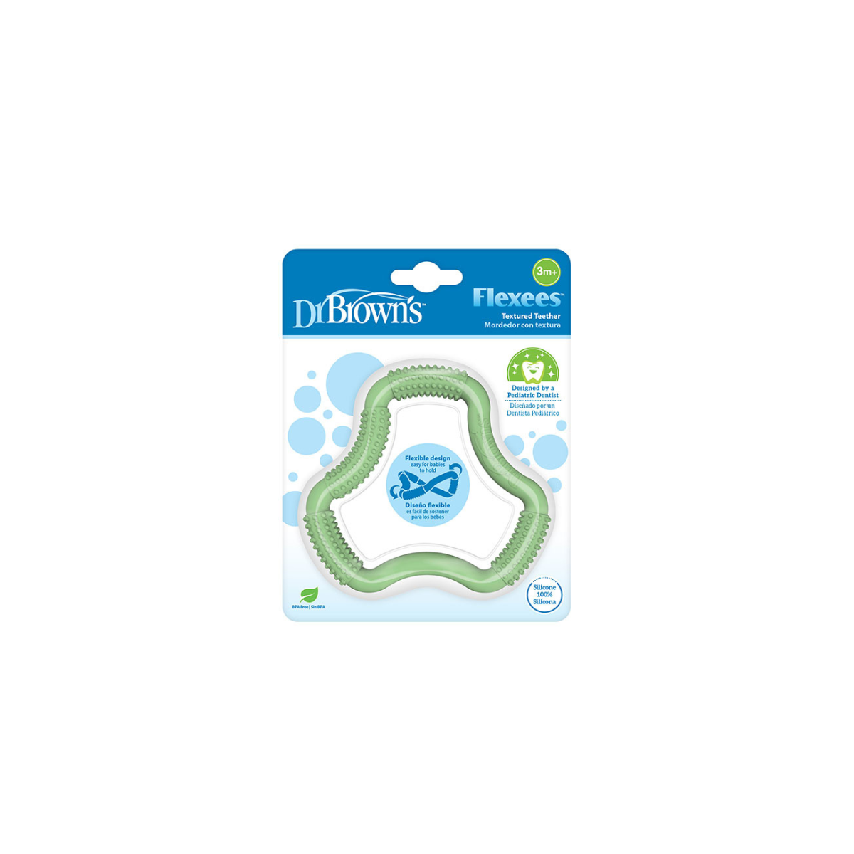 Mordedor textura Dr Brown´s verde