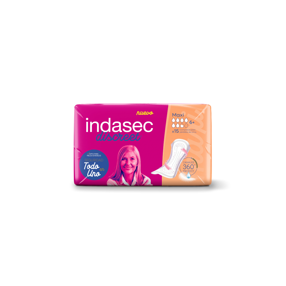Compresa perdidas leves indasec discreet maxi...