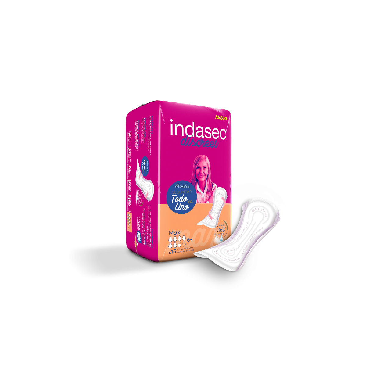 Compresa perdidas leves indasec discreet maxi...