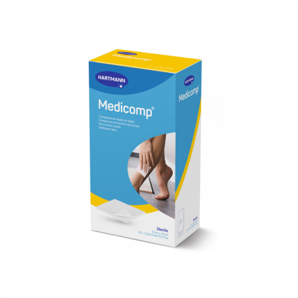 Medicomp Compresas Non Woven 10 X 20 Cm 25 Sobres 2 U