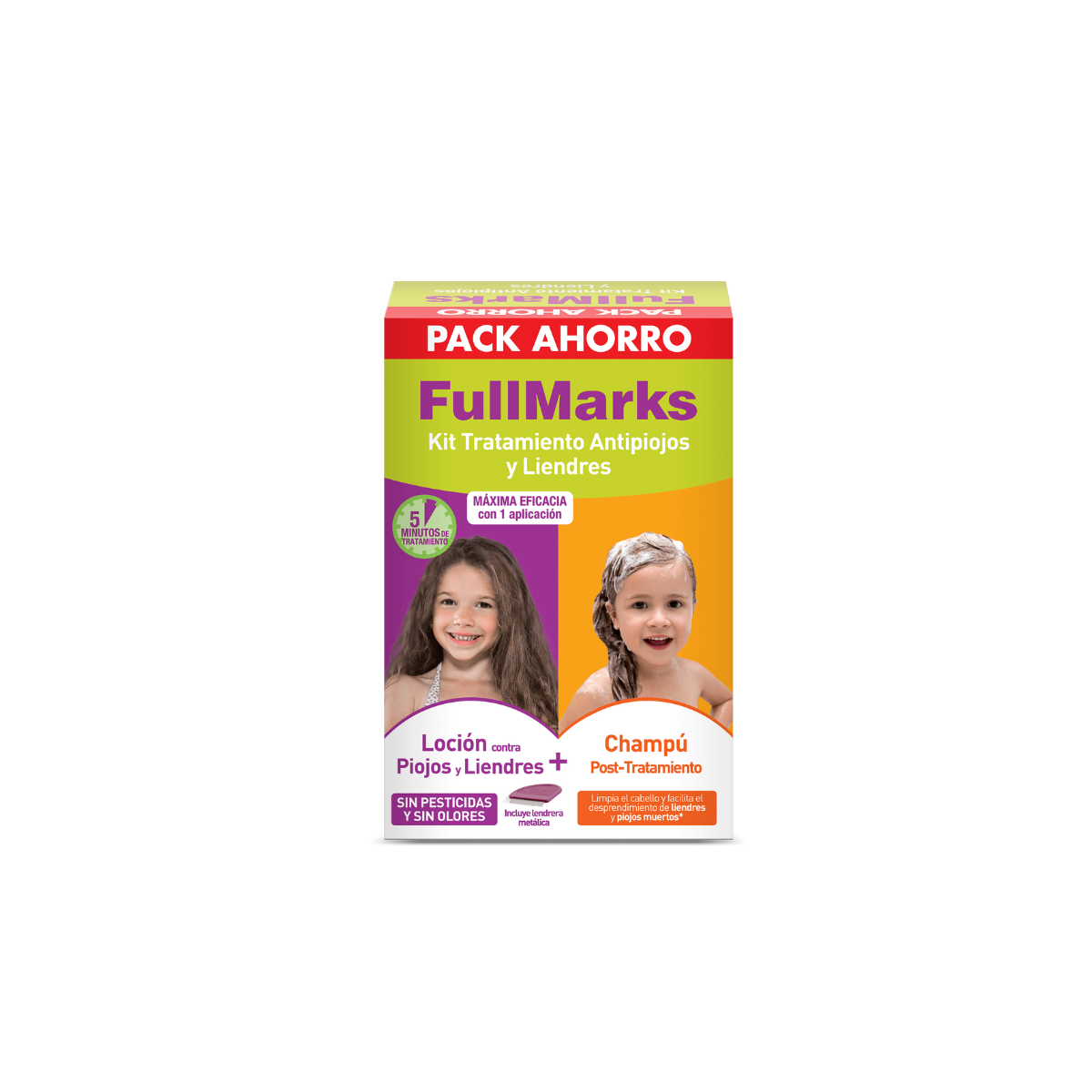 Fullmarks Kit Antipiojos Loción  Champú Liendrera