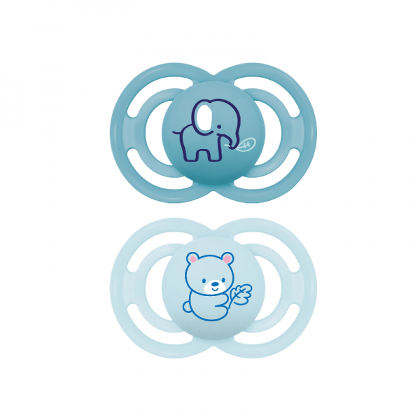 Chupete silicona simetrica mam perfect +16 meses pack doble
