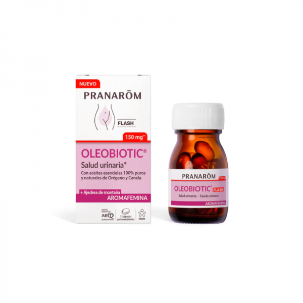 Pranarom oleobiotic flash salud urinaria 15 capsulas