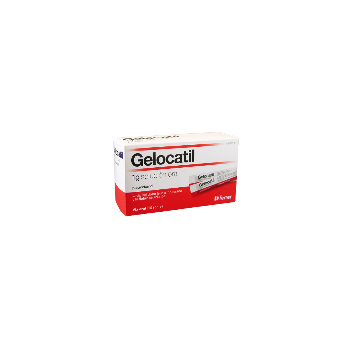 Gelocatil 1 G 10 Sobres Solucion Oral