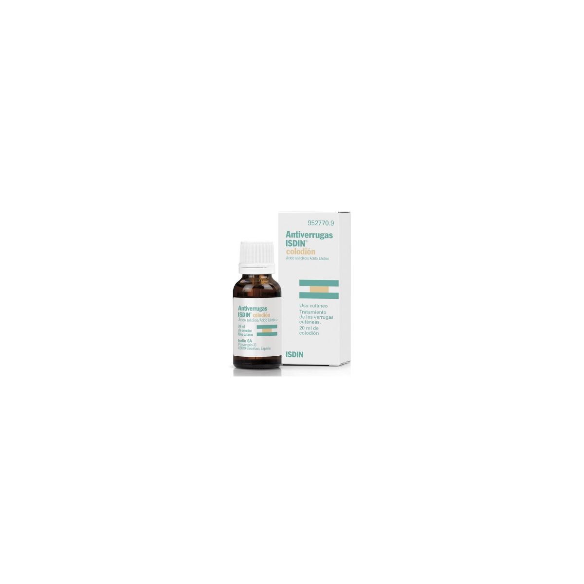 Antiverrugas Isdin Colodion, 1 Frasco De 20 Ml