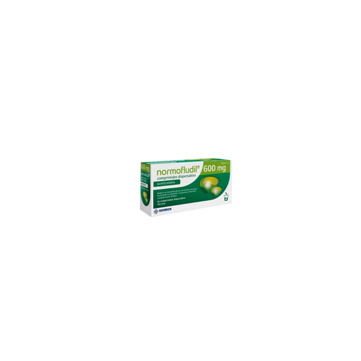 Normofludil 600 Mg Comprimidos Dispersables, 20...