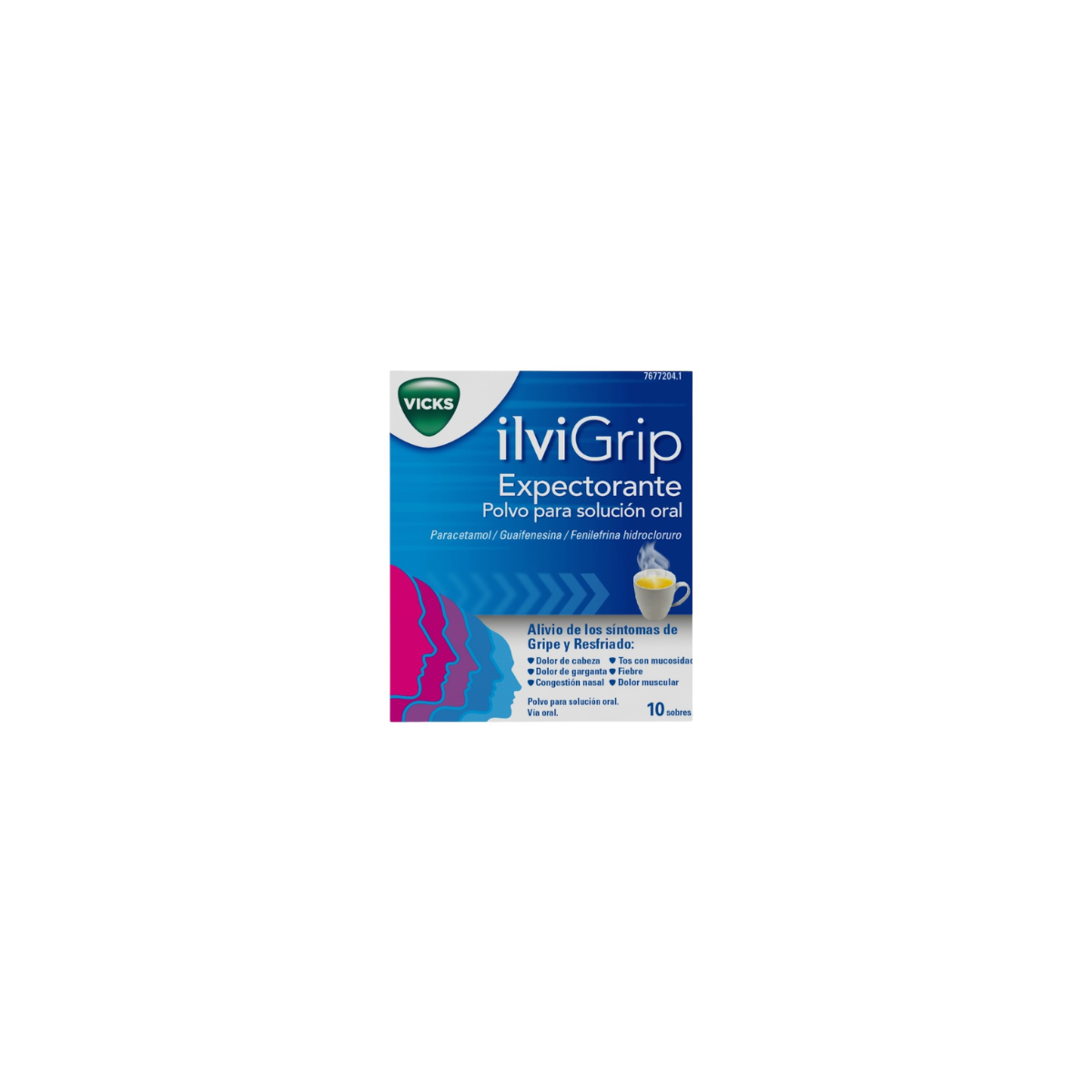 Gripavicks  Polvo Para Solucion Oral, 10 Sobres