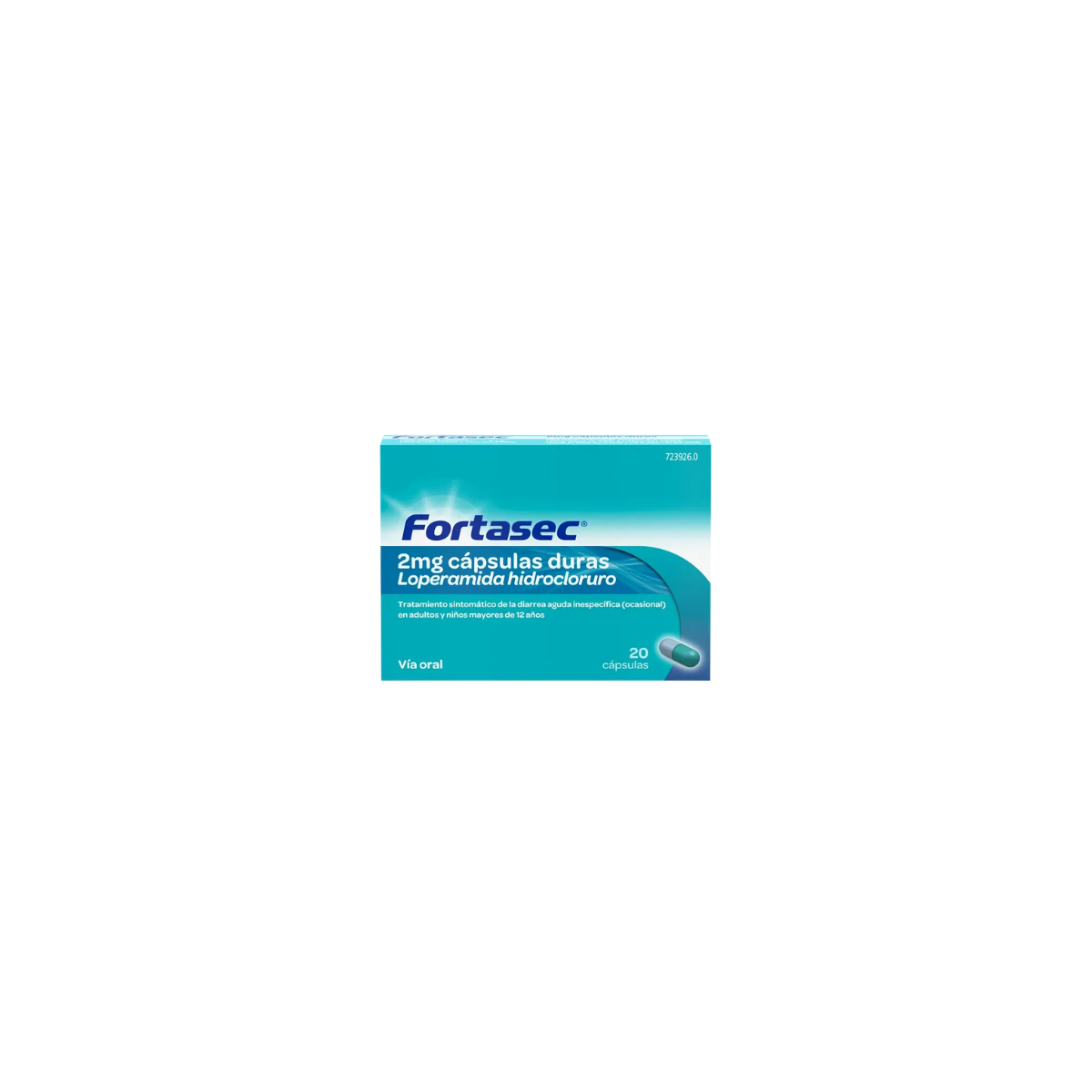 Fortasec 2 Mg Capsulas Duras, 20 Capsulas