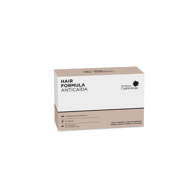Hair formula anticaida capsulas farmacia 4 vientos 120...