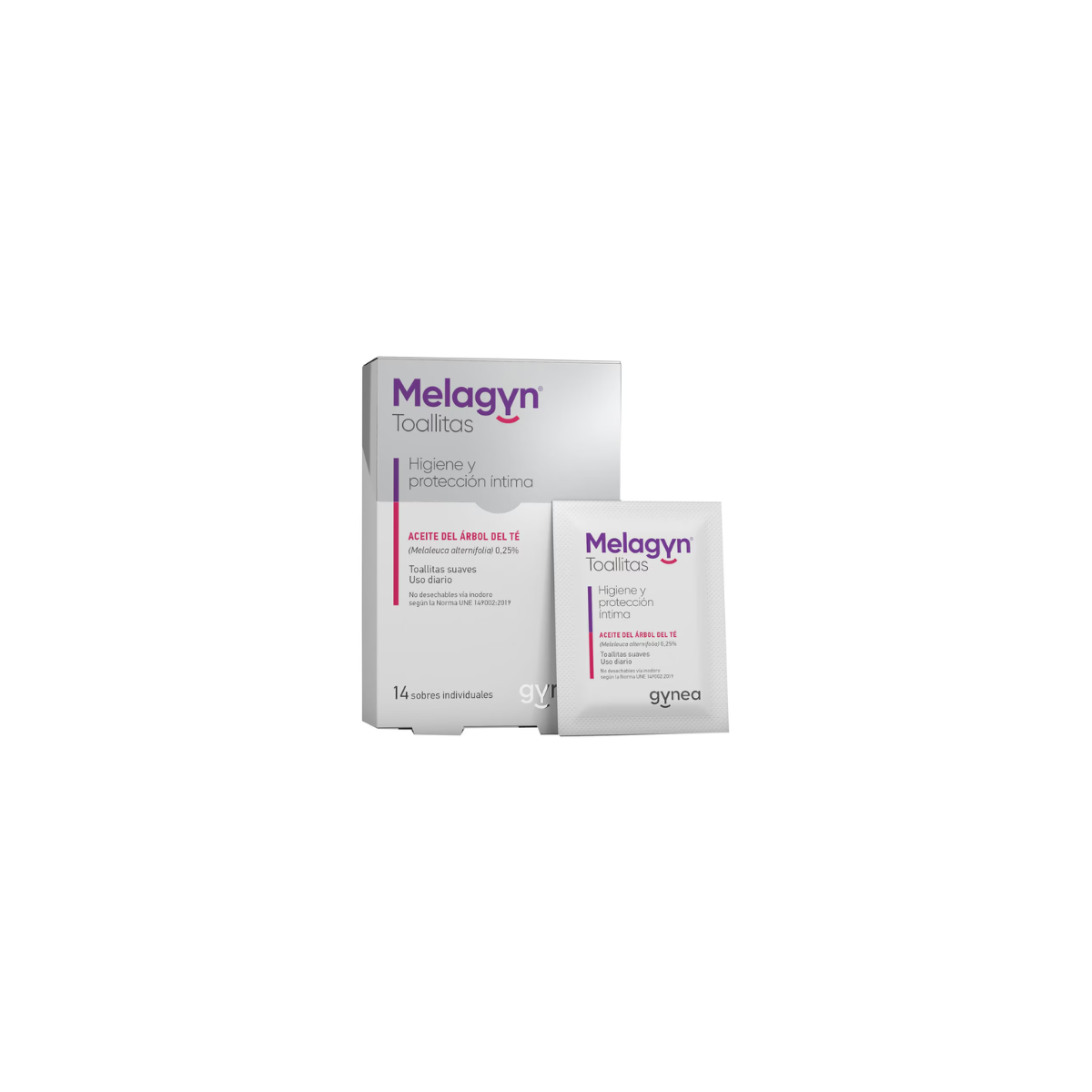 Melagyn Toallitas Sobres Individuales 14 U