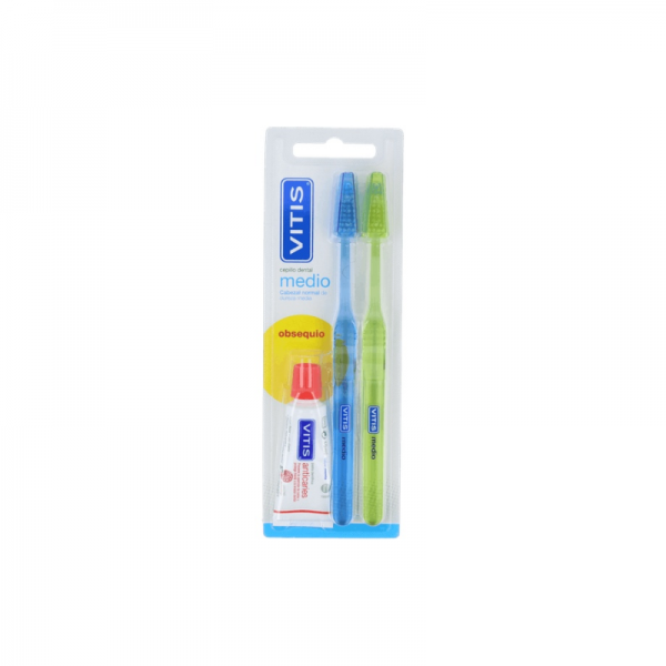 Cepillo Dental Adulto Medio 2 Uds  Pasta Dental Aloe Vera...