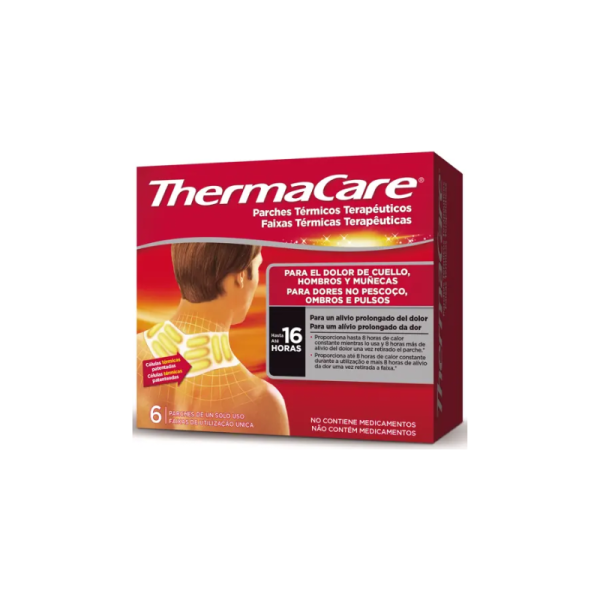 Thermacare parche termico cuello hombro muñeca 6 parches