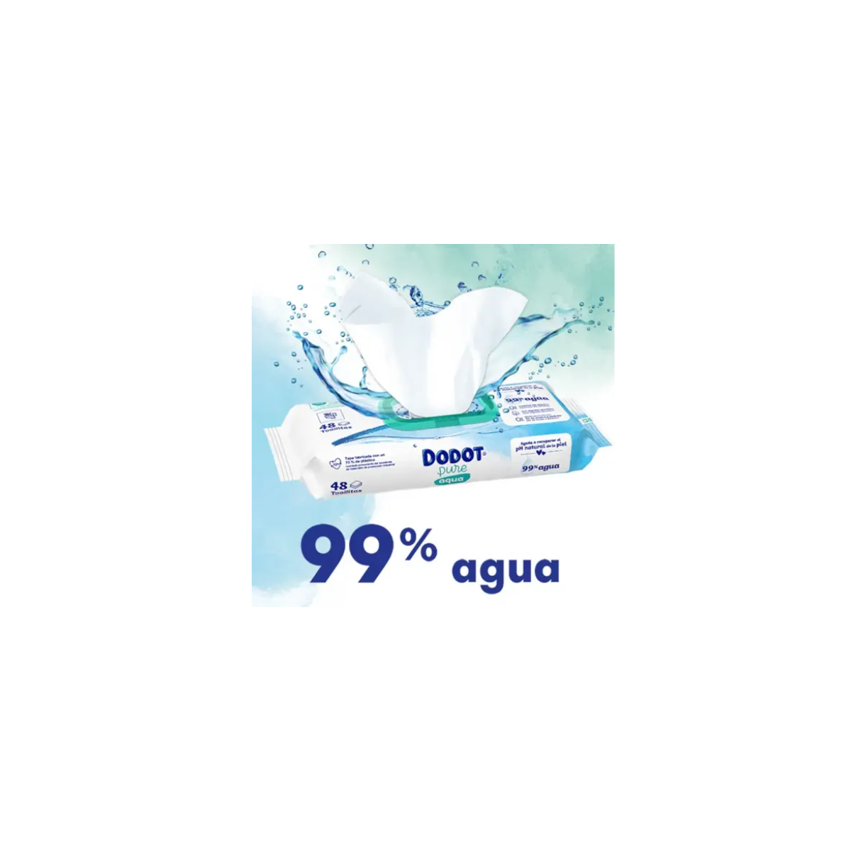Dodot aqua pure toallitas humedas para bebes 48...