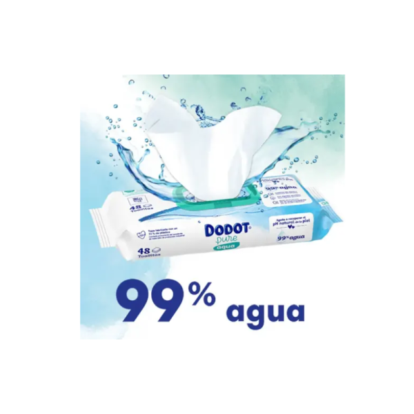 Dodot aqua pure toallitas humedas para bebes 48 unidades