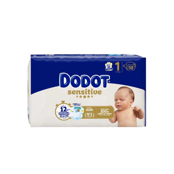 Pañal infantil dodot sensitive talla 1