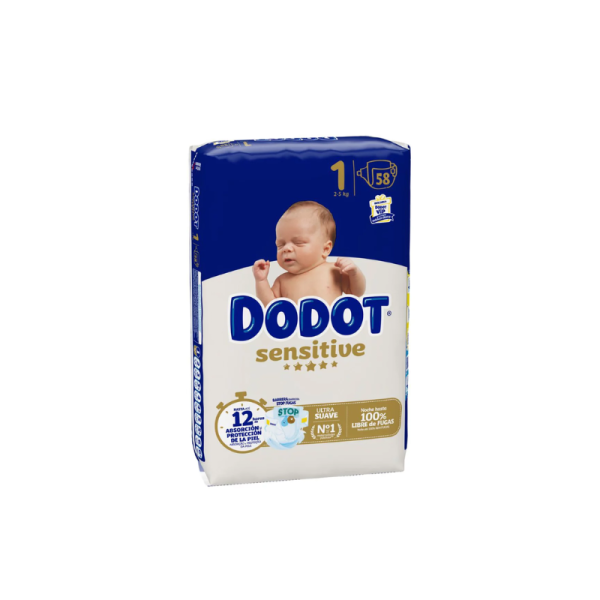 Pañal infantil dodot sensitive talla 1