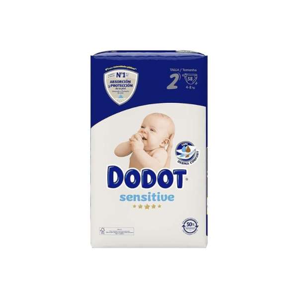 Pañal infantil dodot sensitive talla 2