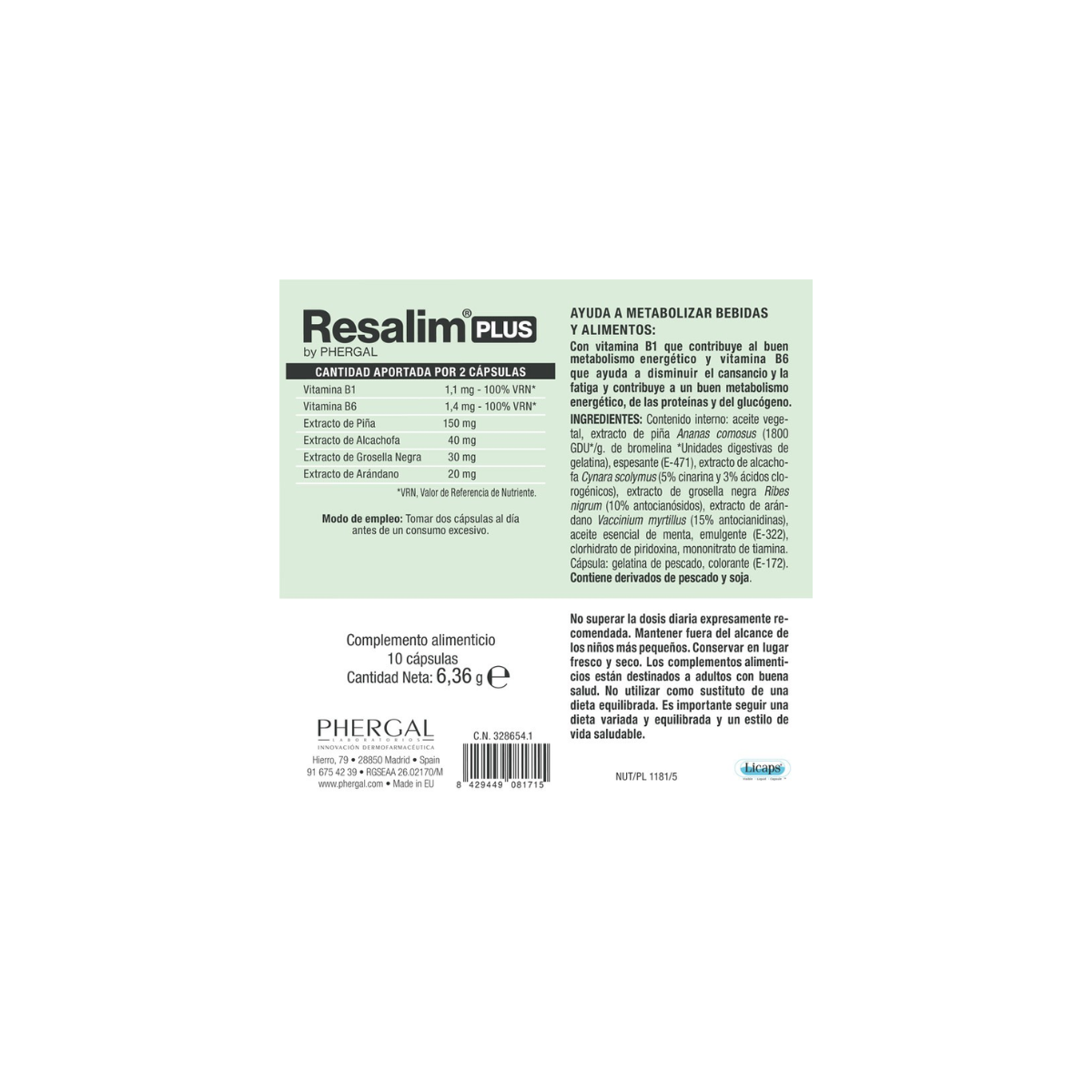 Resalim Plus 10 Caps