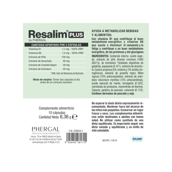 Resalim Plus 10 Caps
