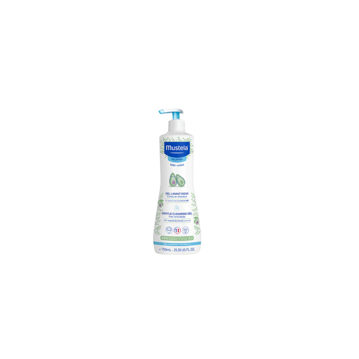 Mustela Bebe Gel Dermolimpiador 500 Ml