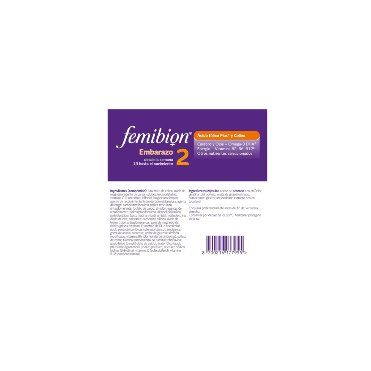 Femibion 2 Pronatal 28 Comprimidos  28 Cápsulas
