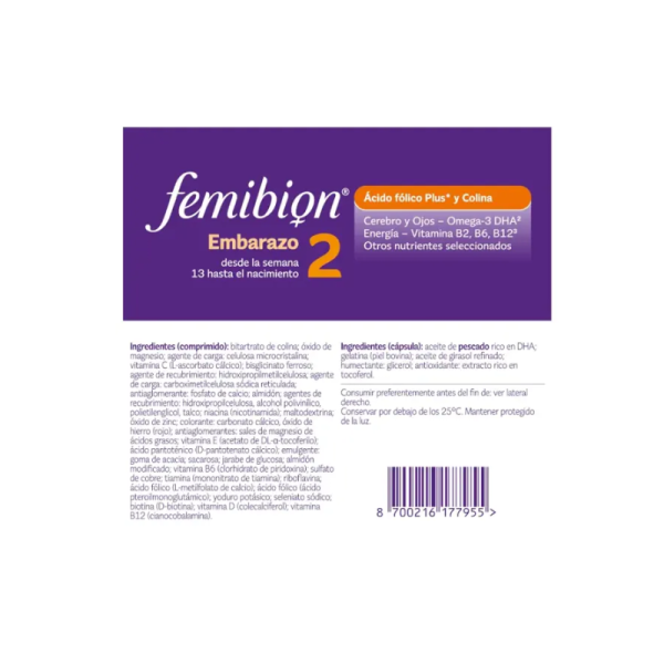Femibion 2 Pronatal 28 Comprimidos  28 Cápsulas