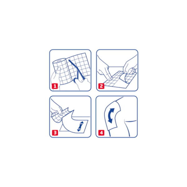Leukoplast hypafix gasa adhesiva para fijacion de apositos 2 m x 10 cm