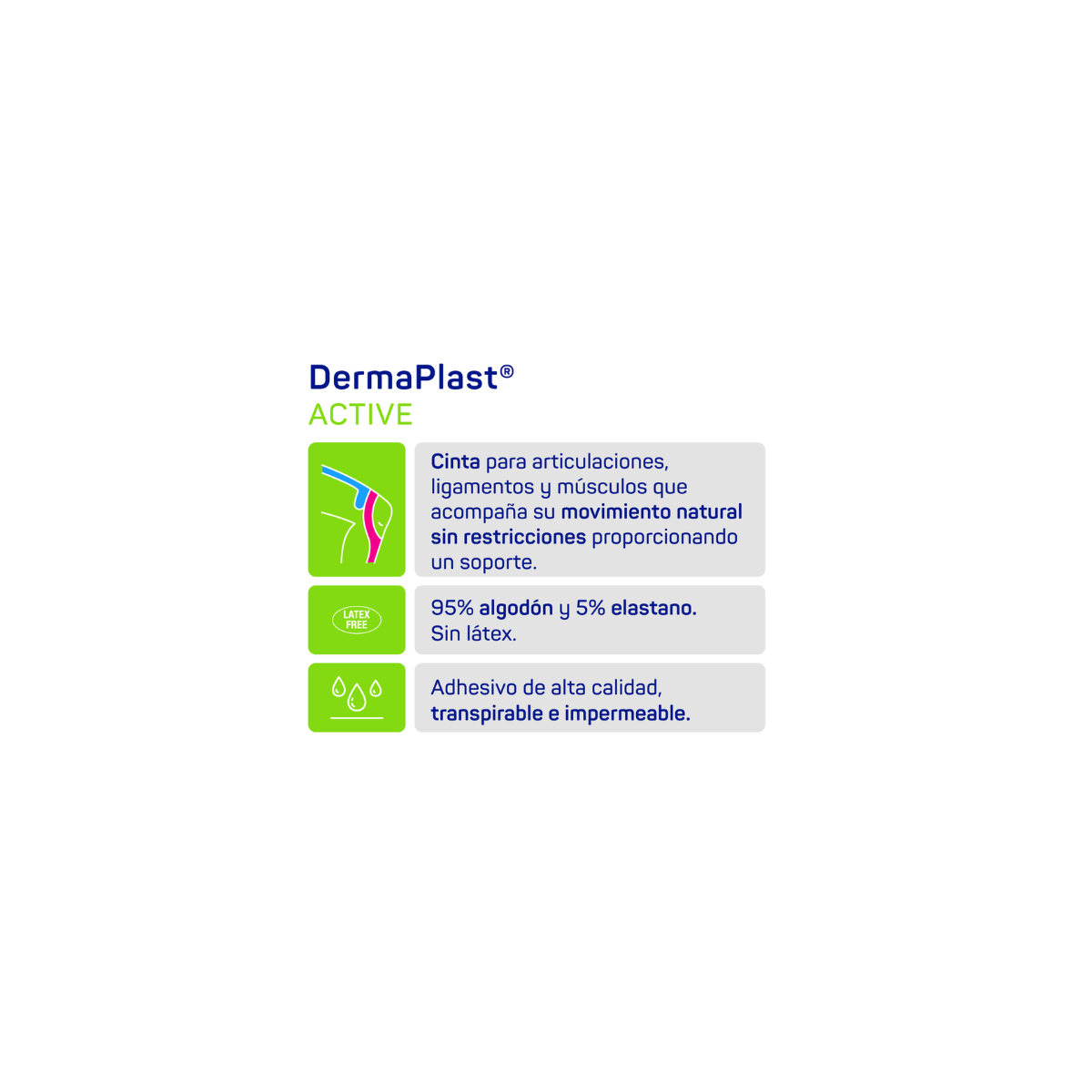 Cinta kinesiology color beige 5cm x 5m