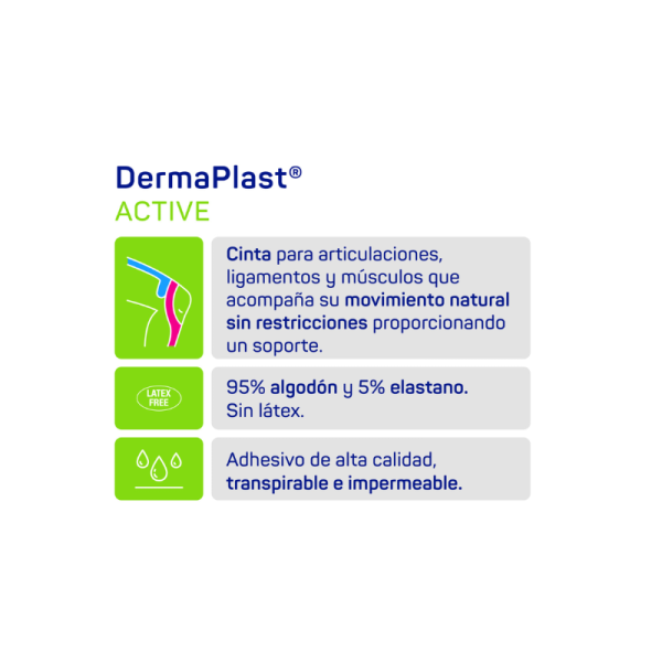 Cinta kinesiology color beige 5cm x 5m