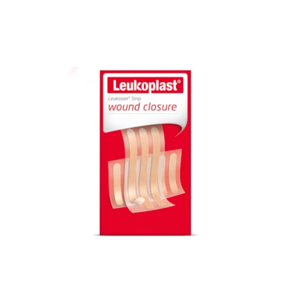 Leukosan strip sutura cutanea esteril 9 tiras 2 tamaños