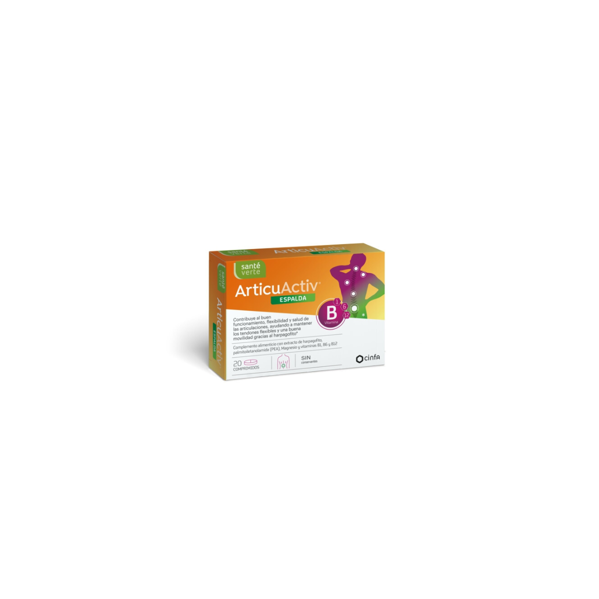 Sante verde articuactiv espalda 20 comprimidos