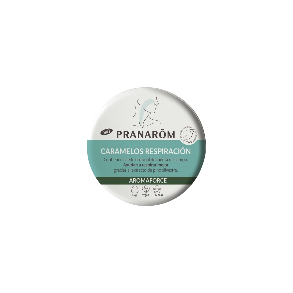 Pranarom aromaforce caramelos respiracion menta