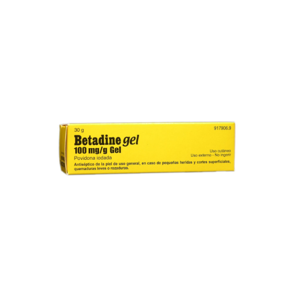 Betadine Gel 100 Mg/G Gel, 1 Tubo De 30 G
