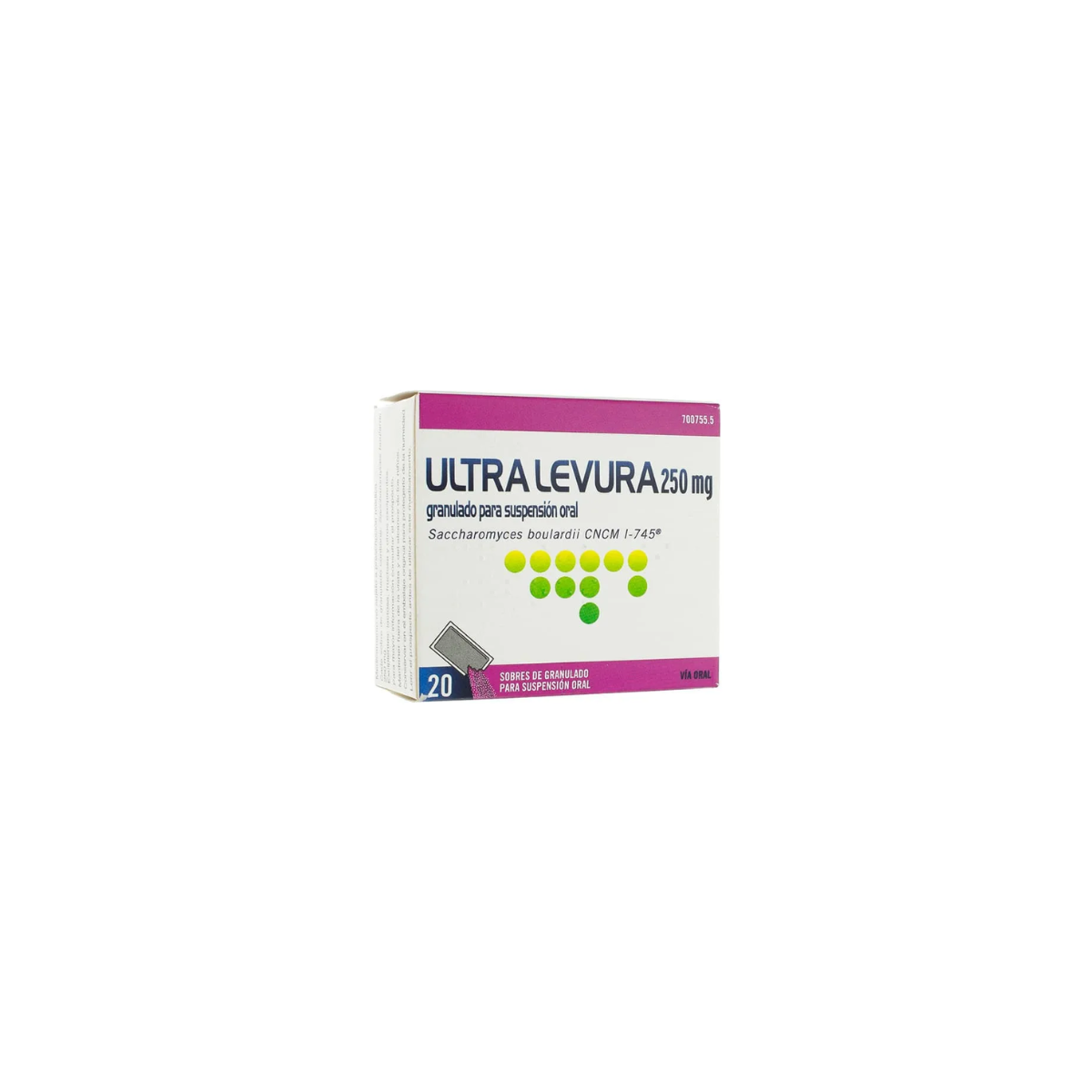 Ultra-Levura 250 Mg Polvo Para Suspension Oral,...