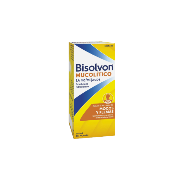 Bisolvon Mucolitico 1,6 Mg/ Ml Jarabe, 1 Frasco De 200 Ml