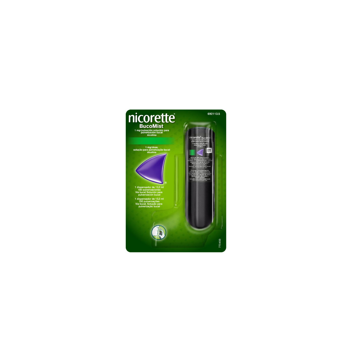 Nicorette Bucomist 1 Mg/Pulsacion Solucion Para...