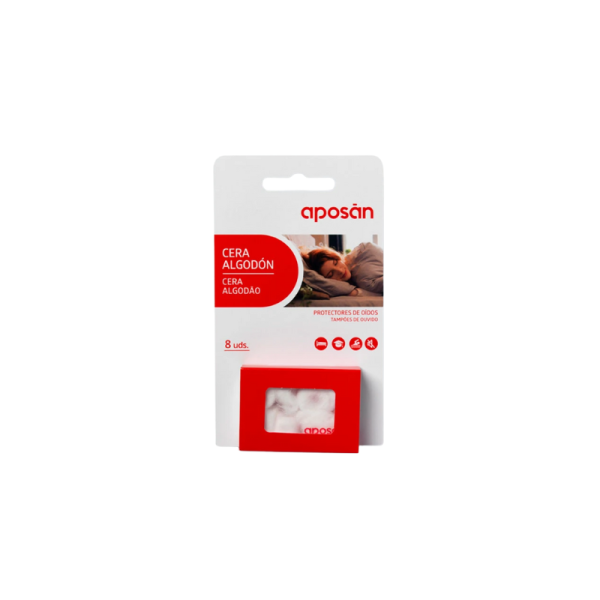 Tapones oidos cera algodon 8 unidades