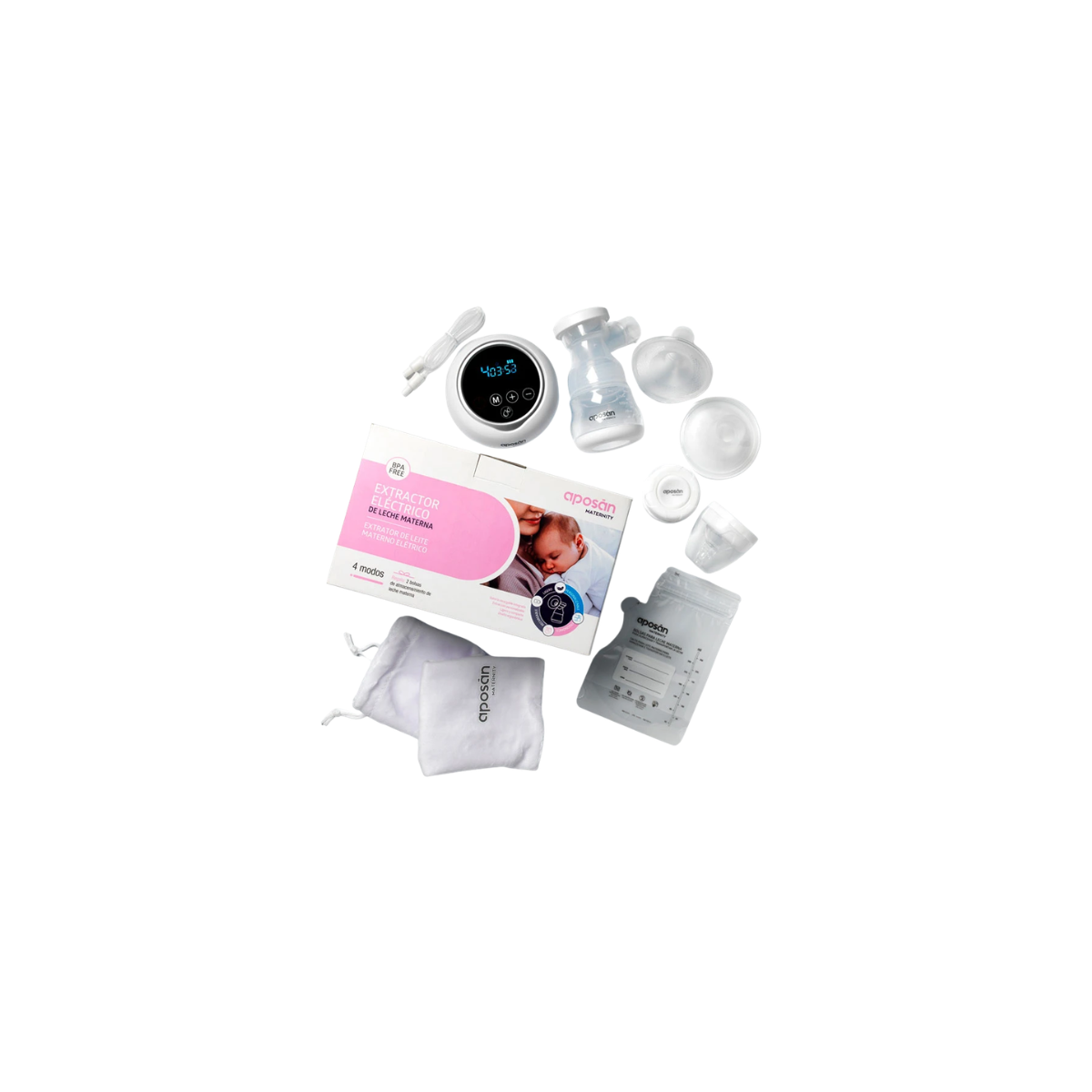 Extractor electrico de leche materna aposan...