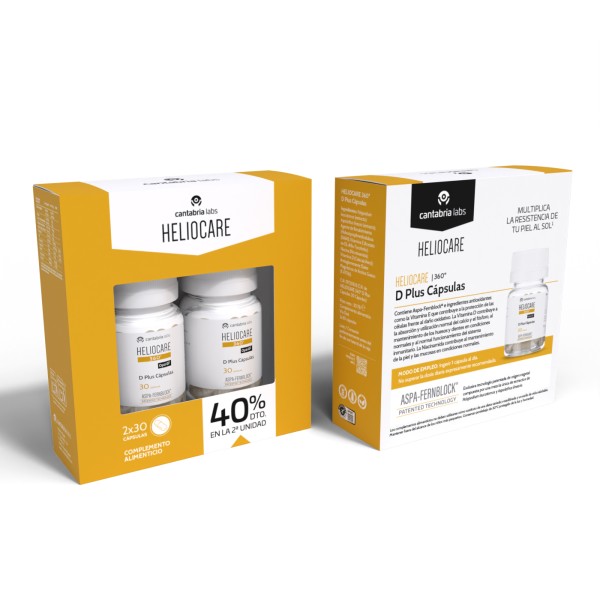 Heliocare D plus 30 capsulas pack 40% 2º und
