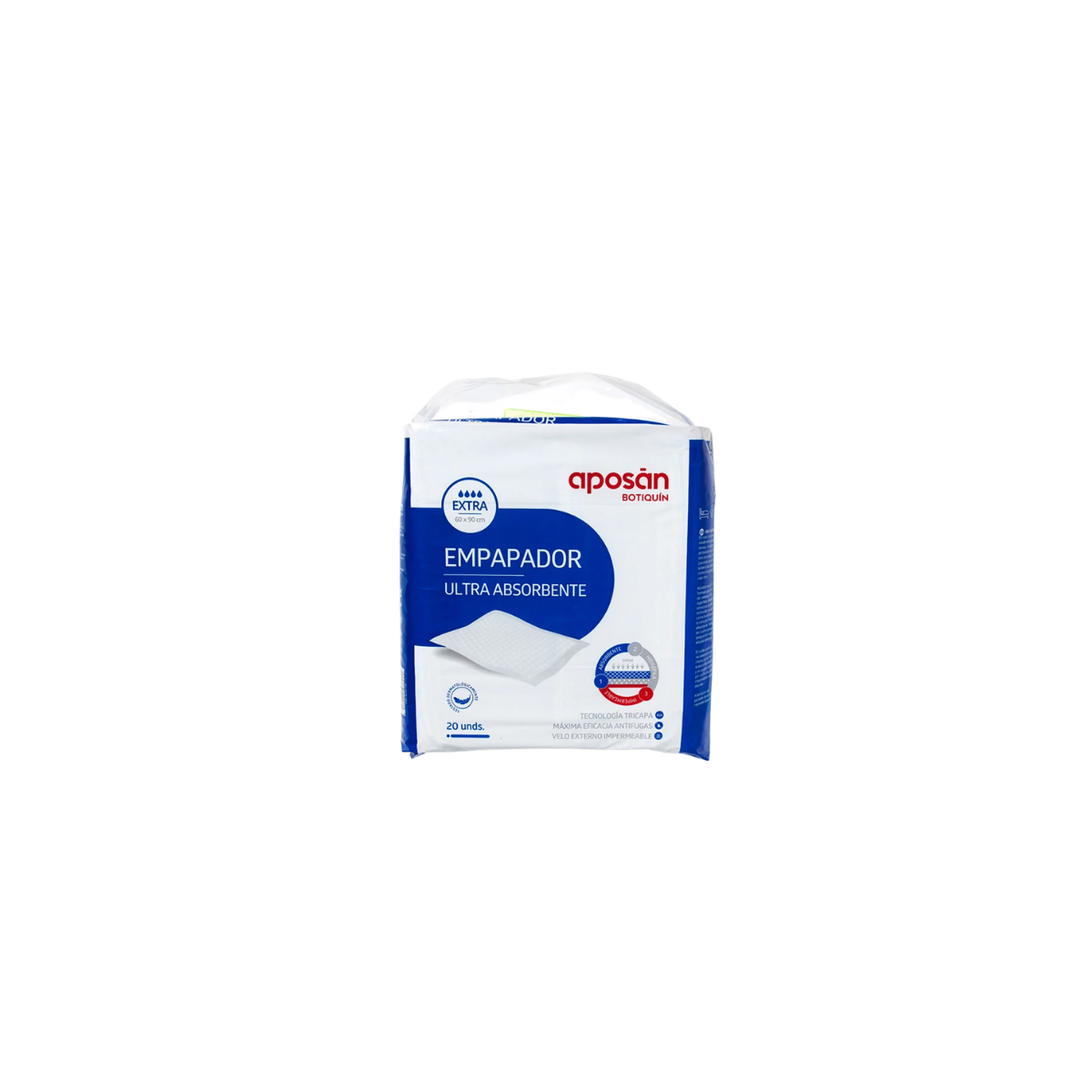 Empapador ultra absorbente aposan 20 unidades...