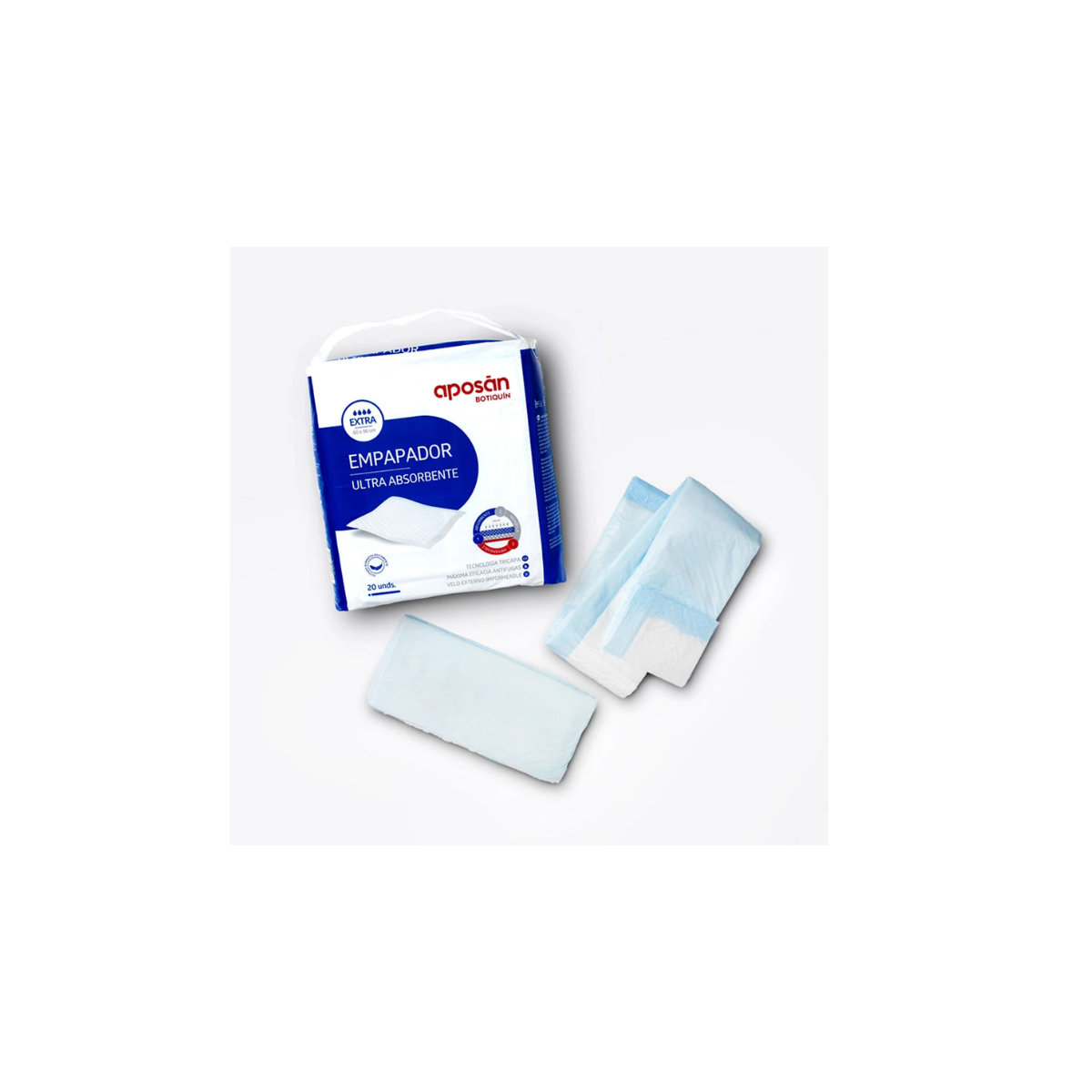 Empapador ultra absorbente aposan 20 unidades...